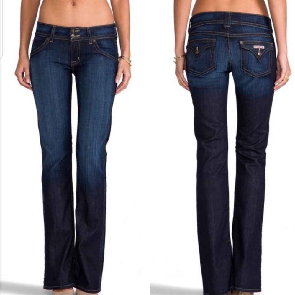 Hudson Denim Bootcut Jeans Flap Pocket #WM170DHK Size 26 Blue